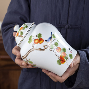 MSH, juegos de tarros de jengibre de cerámica de alta calidad, tarro de flores colorido de <span class=keywords><strong>suelo</strong></span> grande, jarrón de porcelana Retro, decoración del hogar - Product Image 3