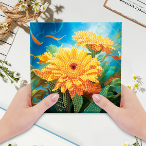 Pintura <span class=keywords><strong>de</strong></span> diamantes 5d 12 unids/set con flores florecientes Tarjeta <span class=keywords><strong>de</strong></span> felicitación Las mejores artesanías para regalos <span class=keywords><strong>de</strong></span> amigos y familiares - Product Image 3