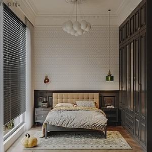 Armoire noire au design de luxe français étagère de rangement en tissu autoportante pour femmes <span class=keywords><strong>OSB</strong></span> pour appartement de plain-pied - Product Image 1