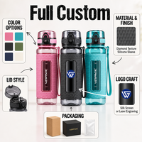 Bouteille d'eau sport grande capacité UZSPACE sans BPA, en Tritan, avec couvercle à clapet, manchon antidérapant, logo personnalisé, OEM ODM, 701 ml, 800 ml, 1100 ml