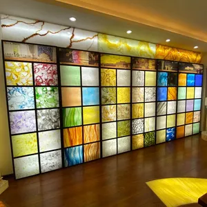 manufacture supplier translucent artificial stone wall panel