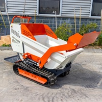 Günstiger Preis HT500-1 Benzin-Gummiketten-Minidumper Obstgarten-Dumper CE EURO 5