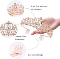 Kit de décoration pour future mariée : Écharpe et couronne de mariée, décorations de fête prénuptiale et enterrement de vie de jeune fille en or rose