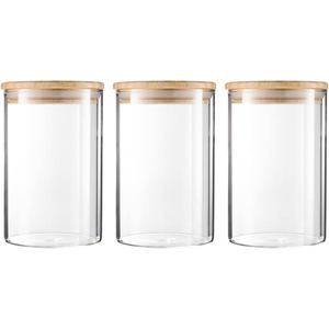 Venta al por mayor de frascos de vidrio transparentes, blancos, negros o mate, vacíos, de 8 oz, 10 oz y 14 oz, con boca ancha y tapa de corcho de madera para velas. - Product Image 1
