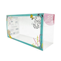 Emballage pliable en carton transparent en acétate transparent personnalisé recyclable et jetable pour réveil électronique grand public