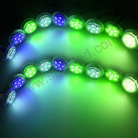 DC12V nouveau Design adressable RGB LED Pixel Module lumière 35mm 6Leds pour manèges de parc d'attractions et éclairage ponctuel