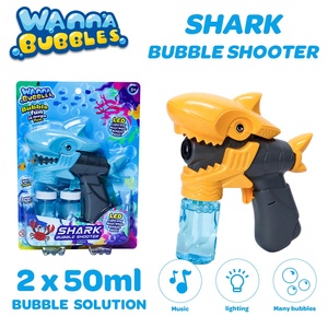 Juego al aire libre <span class=keywords><strong>de</strong></span> verano, juguete <span class=keywords><strong>de</strong></span> tiburón, pez, <span class=keywords><strong>burbujas</strong></span>, <span class=keywords><strong>pistola</strong></span> <span class=keywords><strong>de</strong></span> <span class=keywords><strong>burbujas</strong></span> con luz y música - Product Image 4