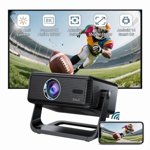 Android 14 Home Cinema Theater Movie Game Beamer Native 1080P 450ANSI High Lumens 8K La-ser LCD Outdoor Digital Wifi Projector - Product Image 1