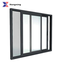Ventana Corredera Triple de Aluminio con Malla Mosquitera de Acero Inoxidable para Casa