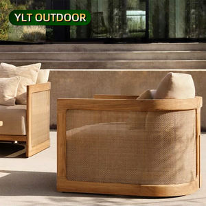 Nordic Patio Villa Teak Gartenmöbel Innenhof PE <span class=keywords><strong>Rattan</strong></span> <span class=keywords><strong>Sofa</strong></span> Modernes <span class=keywords><strong>Hotel</strong></span> Outdoor Teak <span class=keywords><strong>Sofa</strong></span> <span class=keywords><strong>Set</strong></span> Luxus Resort Garten <span class=keywords><strong>Sofa</strong></span> - Product Image 1