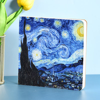 Peintures à l'huile Van Gogh, tampons vierges, carnets, cahiers minimalistes, cahiers d'étudiant, vente en gros