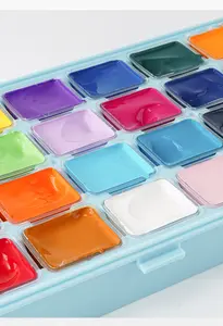 42 Colours 80ml Gouache Paint Advertising Paint Jelly Gouache Paint Set Wholesale