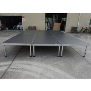 Escenario Portátil de Aluminio con Altura Ajustable y Superficie Antideslizante para Bodas al Aire Libre, Uso con Iluminación, No Requiere Electricidad - Product Image 1