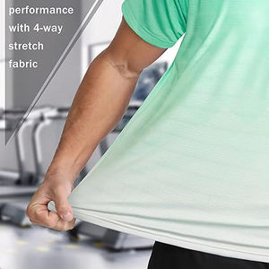 Camisetas para correr para hombre ligeras transpirables de secado rápido de verano con estampado personalizado de alta calidad 100% poliéster - Product Image 5