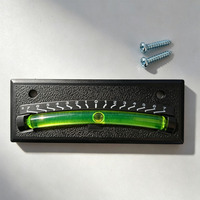Niveau à bulle anti-vibration stable pour remorque, étanche, résistant aux intempéries, règle de niveau incurvée en ABS avec tube en verre, jauge à liquide
