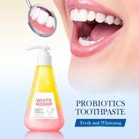 Dentifrice blanchissant OEM 24K Or Pur avec distributeur liquide, Vitamine C et Propolis pour des dents plus blanches et éclatantes
