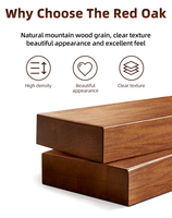 TOPS Promotion exceptionnelle : Cabine photo rétro en bois pour iPad 12,9 pouces, compatible appareil photo reflex numérique, en chêne rouge vintage, avec boîte d'impression instantanée en bois pour selfies