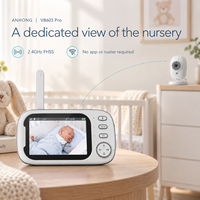 Monitor Bayi FHSS 3,5 Inci dengan Penglihatan Malam dan Layar Khusus untuk Orang Tua untuk Melihat Bayi di Tempat Penitipan VB603 Pro