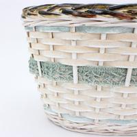 Grand panier de rangement en osier, panier écologique pour jardin à fleurs, nouveau design spécial