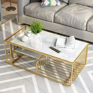 Table basse ronde dorée en marbre, <span class=keywords><strong>de</strong></span> luxe européen, moderne, pour salon et salle d'emballage, meubles <span class=keywords><strong>de</strong></span> <span class=keywords><strong>maison</strong></span>, bout en fer métallique - Product Image 2