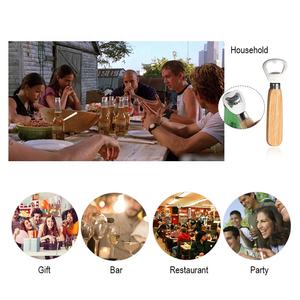 Ouvre-bouteille avec manche en bois massif, ouvre-bouteille en acier inoxydable massif, pour Bar de fête familial - Product Image 4