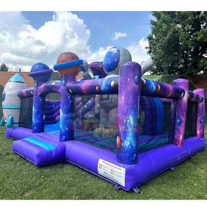 Castillo inflable gigante para niños, zona de juegos al aire libre, con tobogán, casa inflable, parque infantil espacial. - Product Image 2