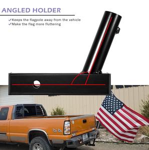 2024 porte-œillets de drapeau de fenêtre de voiture en plein air petits anneaux rotatifs en plume <span class=keywords><strong>d</strong></span>'aluminium 2.5 accessoires de pièces de remorque de bâton en acier - Product Image 2