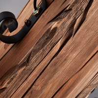 Plafonnier suspendu industriel américain en bois au design vintage, luminaire décoratif d'intérieur, idéal pour un bar, un café ou un restaurant