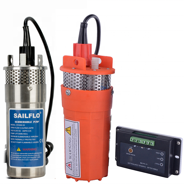 SAILFLO 24 volt 0.72 Cube 100M puits profond diaphragme solaire pompe à eau submersible