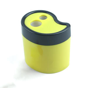 Bonvada Durable Double-Hole Plastic <b>Pencil</b> Sharpener Easy Roll and Sharpen with Petal Shaped Design - Product Image 4