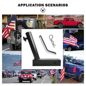 Jh-mech thép carbon bền chất lượng cao khung có thể gập lại ghế kết nối phụ kiện Cột cờ gắn kết cho xe tải - Product Image 6