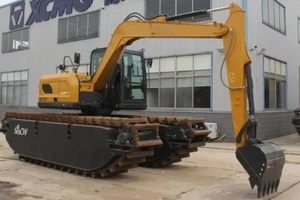 Excavadora Flotante XE220SL con Potencia Nominal de 135kW para la Eliminación de Vegetación Acuática y Trabajos de Conservación de Aguas - Product Image 4