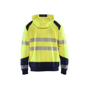 BLAKLADER - 354625283389XXL Pull à capuche haute visibilité Jaune/Bleu marine-EAN 7330509609972 HI-VIS WORKWEAR - Product Image 2