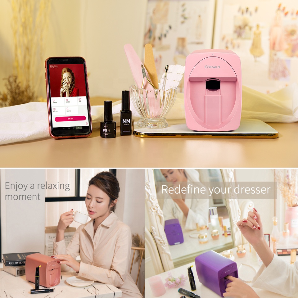 2025 Hotest O2NAILS Portable Nail Art Design Machine Mini Nail