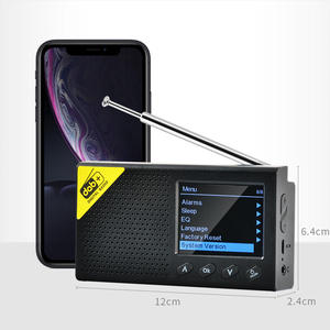 Factory Portable DAB DAB+FM <b>Digital</b> Radio with 2.4 Inch Color LCD Display DSP Rechargeable Battery Built-In Speaker Travel Radio - Product Image 1