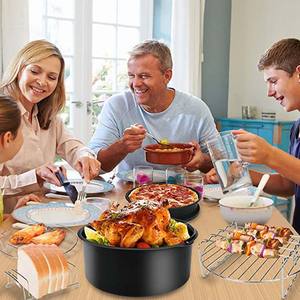 Juego de accesorios para freidora de aire compatibles con 12 piezas para Phillips Ninja Cozyna para platos y sartenes para hornear - Product Image 6