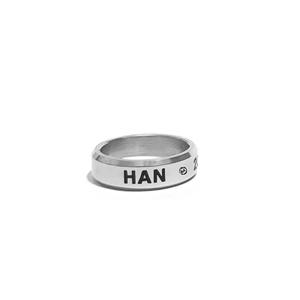 Bague en acier inoxydable gravée avec le nom, la date de naissance de Bangchan, Hyunjin, Han, Changbin, Lee Know, Felix, accessoires de mode pour les doigts - Product Image 5