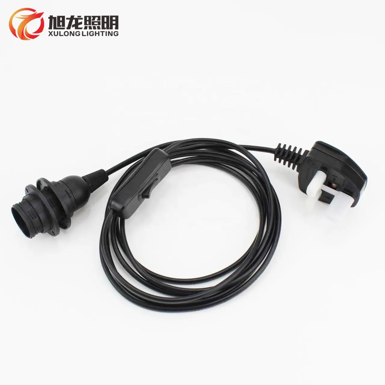 Online Switch E12 Socket Salt Lamp Extension Power Cord Flat Plug