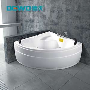 Europa Paare 2-Personen Weiß Acryl Whirlpool Dreieck Ozon Haus Massage <span class=keywords><strong>2.</strong></span> Generation Ecke Whirlpool Badewannen für den Innenbereich - Product Image 1