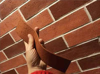 Panel de Tierra Apisonada Endable Soft Stone con Textura Auténtica en Degradado, Impermeable y Resistente al Fuego de Grado A para Paredes Curvas Arquitectónicas