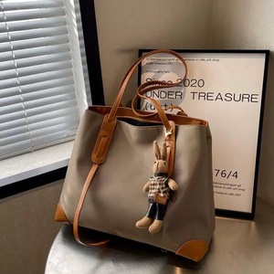 Trending Oxford Tote <b>Bag</b> for Women 2025 New Large Capacity Contrast Color Casual Versatile Single-Shoulder Underar - Product Image 1
