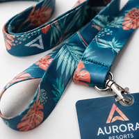 Cordons personnalisés en polyester par sublimation avec mousqueton pour porte-badge d'identification – Idéal pour les fournisseurs, événements et personnel