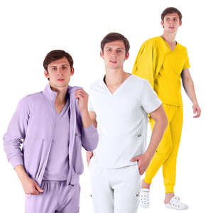 Juego de exfoliación ajustado para mujer superventas-Uniforme de Enfermería de manga corta | Logotipo personalizado + Nuevos colores | Comodidad y estilo - Product Image 1