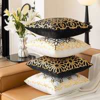 Housse de coussin imprimée 26 lettres alphabétiques, style minimaliste moderne, pour canapé et chambre à coucher, vente en gros transfrontalière