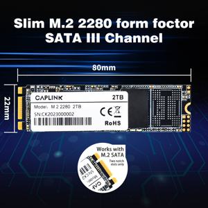 Caplink SSD M.2 2280 in Offerta, 512GB 1TB 256GB 128GB, Disco Rigido SSD M.2 SATA per Laptop - Product Image 4