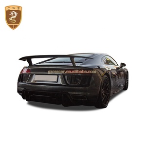 2016-2021 Dry Fibra De Carbono Vors Estilo Body Kit para <span class=keywords><strong>Audi</strong></span> R8 Front Bumper Lip Difusor Traseiro High Tail Wing Acessórios Do Corpo Do Carro - Product Image 5