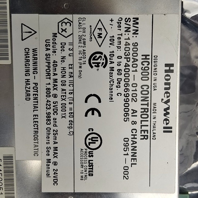 900A01-0102AI HC900 Series 8 0-60C PLC