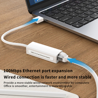 Adaptateur Hub USB-C Topsky vers Ethernet RJ45 10/100 LAN avec sortie AC et garantie d'un an pour PC et ordinateur portable Windows 7