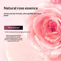 Micro-essence de rose Nettoyant visage Moussant Contrôle du sébum Nettoyage en profondeur Démaquillant Hydratant Éclaircissant