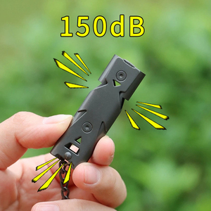 Silbato de Supervivencia de 150dB de Alto Decibelio, Doble Tubo, Alta Frecuencia, de Acero, Herramienta de Rescate para Exteriores, Senderismo, Viajes y Turismo - Product Image 2